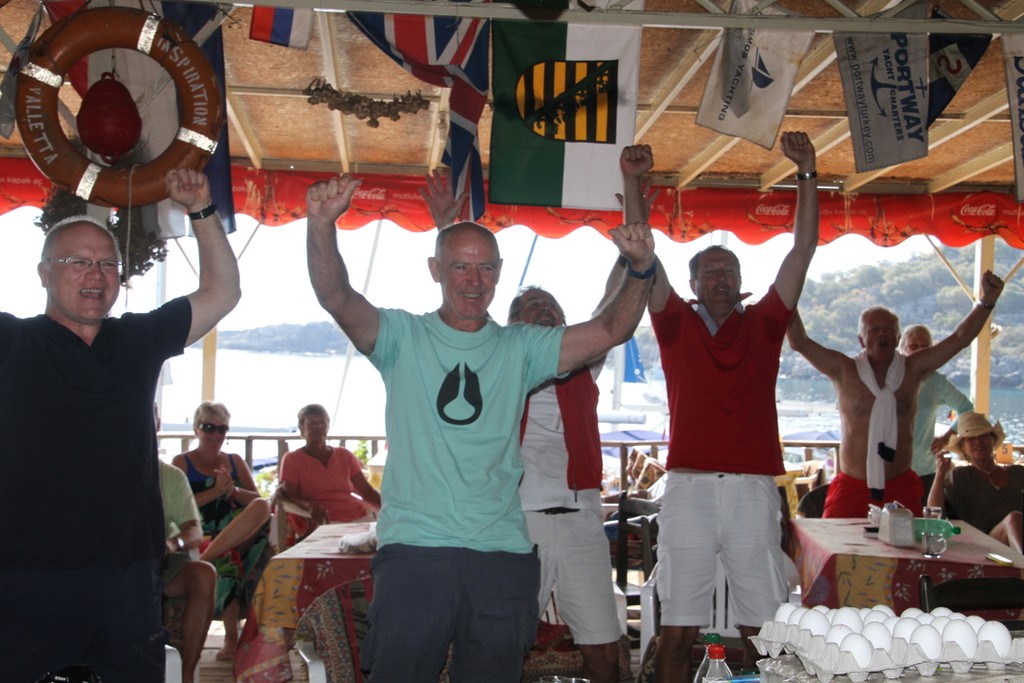 Swannies game on Sports live  - Lycian Yacht Rally © Maggie Joyce